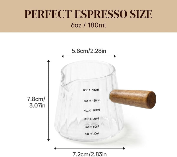 6Oz Espresso Shot Cups, Glass Measuring Cup, Coffee Bar Accessories5