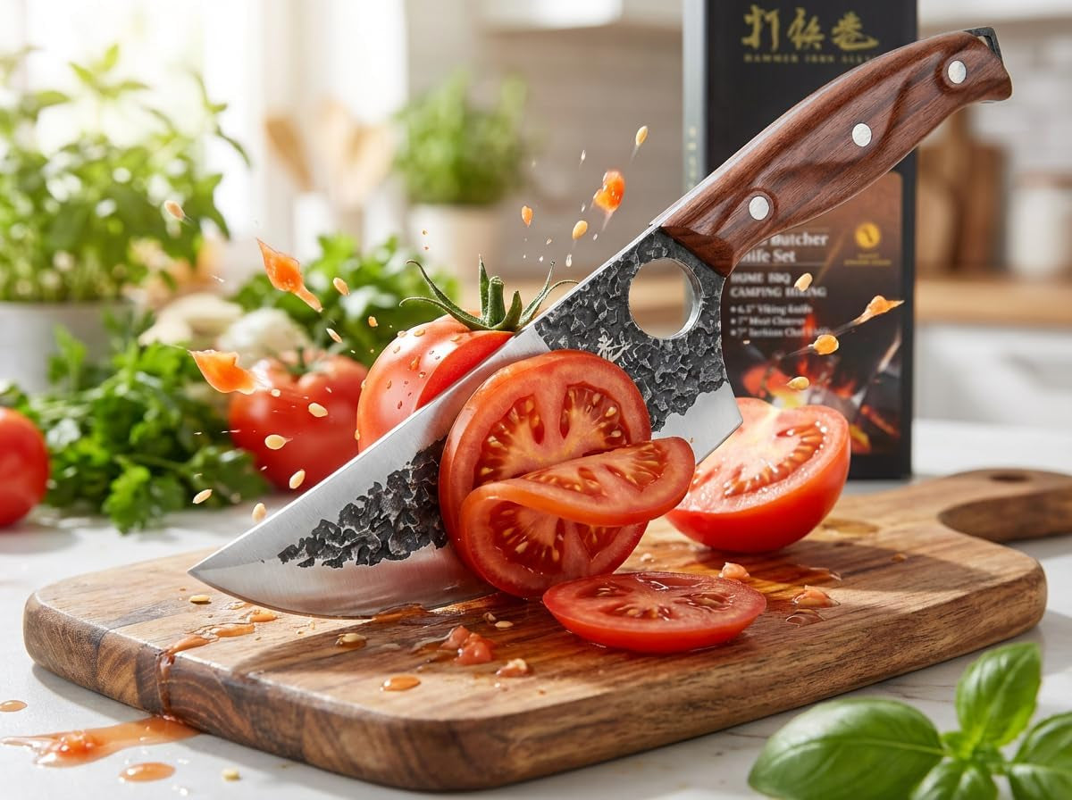 3pcs-butcher-knife-set-7-butcher-meat-cleaver-7-serbian-chef-knife-and-6-5-viking-knife-hand-forged-kitchen-knife-set-with-plastic-handle-geat-for-home-camping-bbq-unique-finger-hole-design