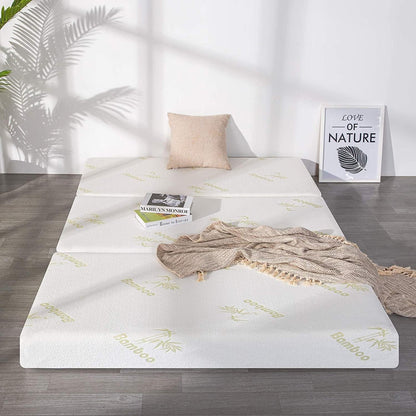 Twin Folding Mattress, 6 Inch Trifold Memory Foam Mattress2