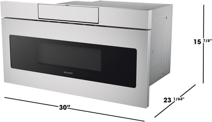 SMD3070ASY Microwave Drawer Oven, 30-Inch, 1.2 Cubic Feet, 950 Watt, Concealed Angled Touch Control Panel with Digital LCD Display, Stainless Steel | 950 Watt, Concealed Angled Touch Control Panel, Digital LCD Display, Stainless Steel10
