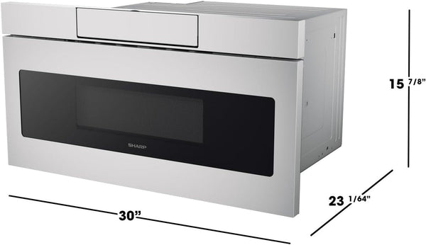 SMD3070ASY Microwave Drawer Oven, 30-Inch, 1.2 Cubic Feet, 950 Watt, Concealed Angled Touch Control Panel with Digital LCD Display, Stainless Steel | 950 Watt, Concealed Angled Touch Control Panel, Digital LCD Display, Stainless Steel10