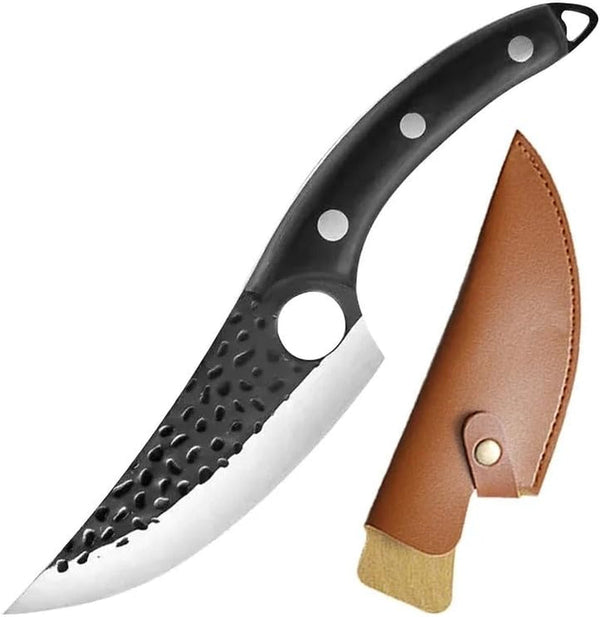 Meat Cleaver Knife, 5.7 Inch Stainless Steel Boning Knife Hand Forged Meat Knives Vegetable Fruit Cutting Fillet Knife Chef Knives for Kitchen Accesories (Color : 1PC)1