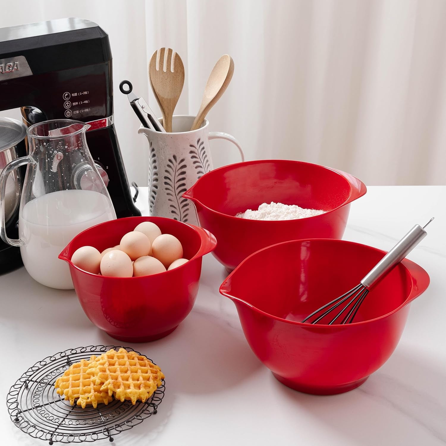 mixing-bowls-set-3-piece-melamine-nesting-bowls-with-pour-spout-non-slip-base-great-for-prepping-baking-mixing-cooking-bpa-free-and-dishwasher-safe-red