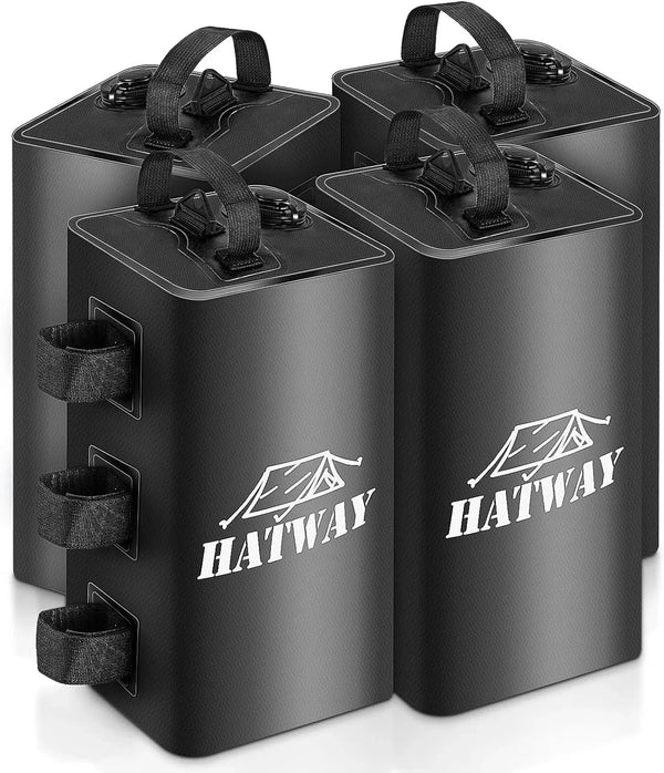 Canopy Weights,Tent Weights,88 LBS Canopy Weights Set of 4 | Canopy Weight,Canopy Water Weights,Weights for Canopy Tent Legs,Pop up Canopy,Gazebo,Canopies,Tent-4*10L-Black1