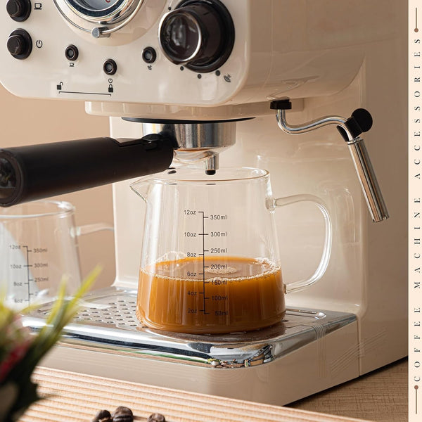 2 Pack 12Oz Glass Espresso Measuring Cup for Milk Frothing7
