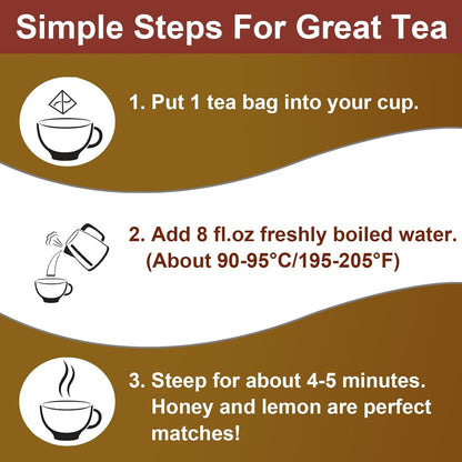 Mullein Tea Bags, 3G X 20 Count, Original Compression Technology | Mullein Leaf Herbal Tea for Lungs, Non-Gmo, Additives-Free, Natural Healthy Tea for Respiratory & Wellness Support5