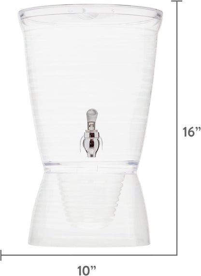 Bark Beverage Dispenser, 2.5 Gallon, Clear, (Pack of 1)3