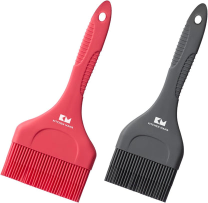 Platinum Silicone Extra Wide Pastry & Basting Brush Set1
