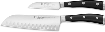 Wüsthof Classic IKON 2-Piece Asian Chef'S Knife Set, Black1