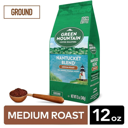 , Nantucket Blend, Fair Trade Certified, Ground Coffee, Medium Roast, Bagged 12Oz.4