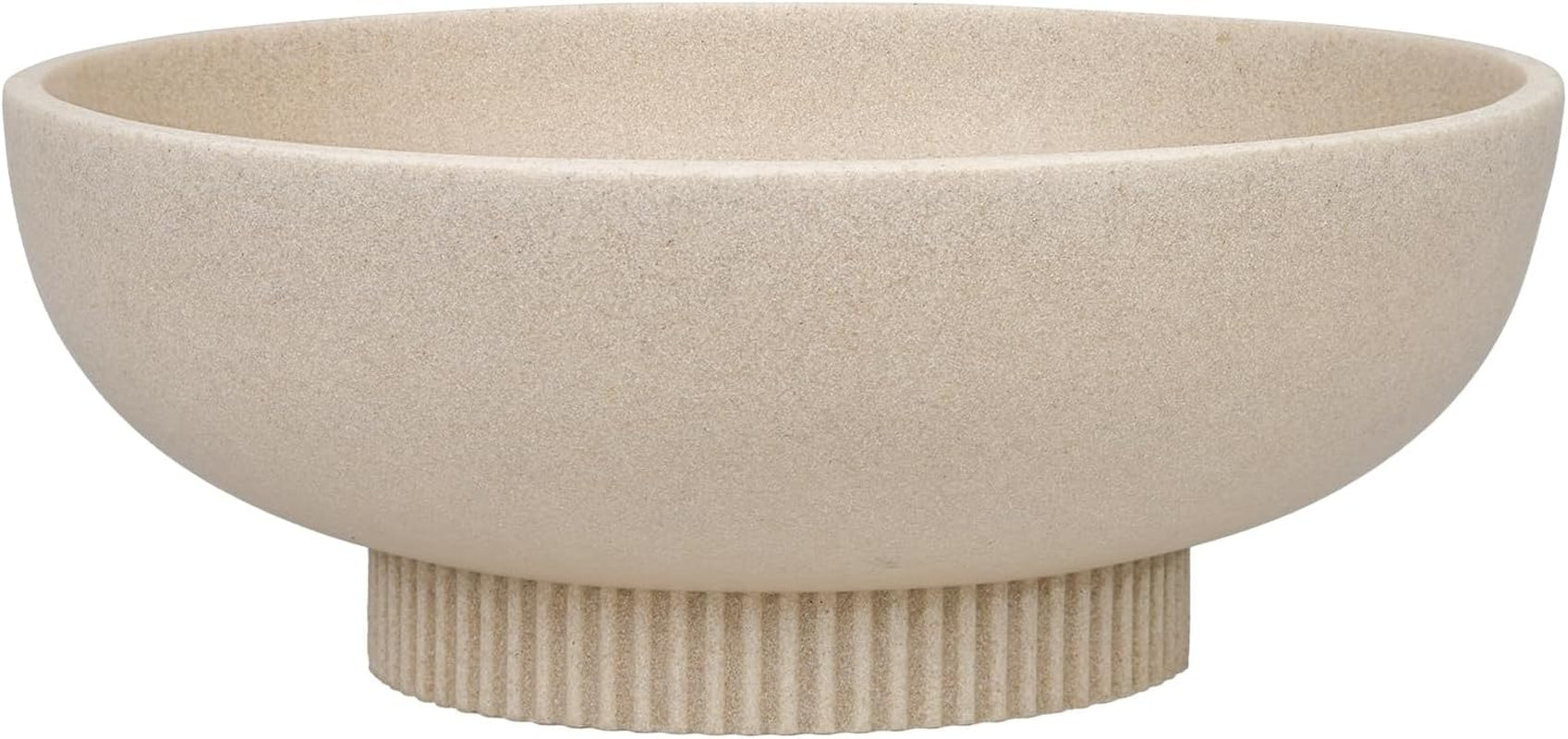 large-resin-pedestal-decorative-bowl-modern-handicraft-bowls-for-home-decor-fruit-bowl-for-kitchen-counter-key-bowl-for-entryway-table-artificial-stone-beige