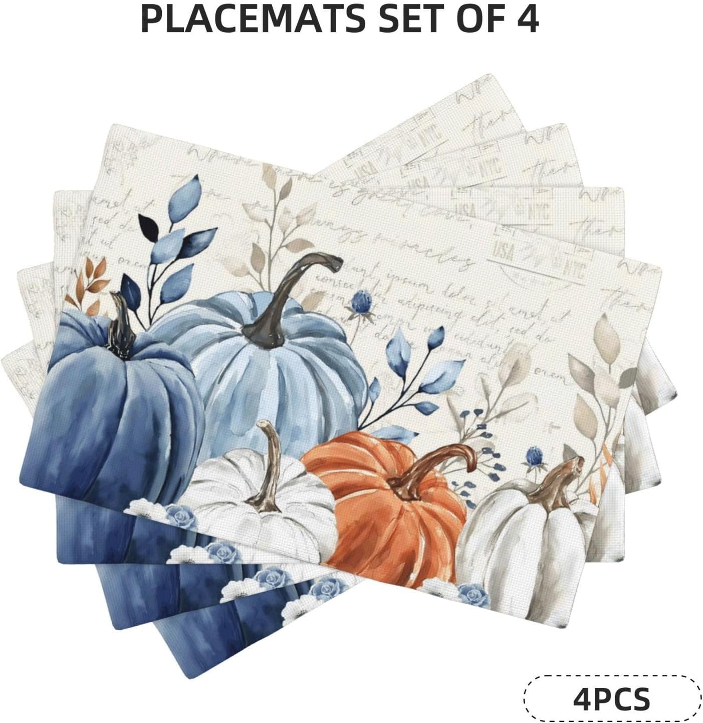fall-placemats-set-of-4-blue-orange-pumpkin-leaves-decor-place-mats-12x18-inch-autumn-leaf-harvest-thanksgiving-decorative-linen-table-mats-for-home-kitchen-dining-party-table-decoration