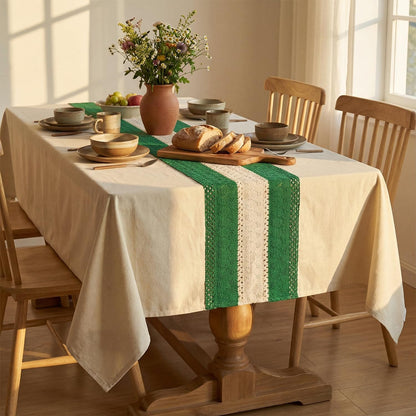 Dark Green Table Cloth, Heavy Weight, 60×104 Inch Rectangular7