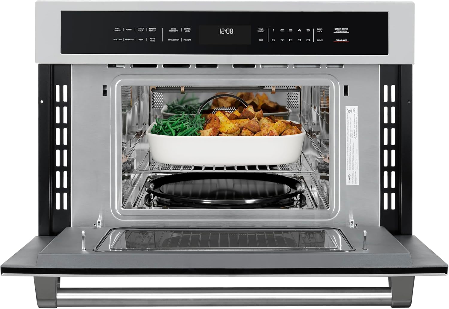 30-in-built-in-microwave-with-convection-oven-and-air-fryer-1000w-power-with-nema-5-20p-plug-10-levels-ul-listed-and-1-6-cu-ft-capacity-in-stainless-steel-km-cwo30-ss