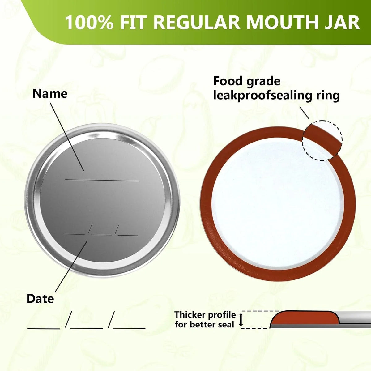 canning-lids-and-rings-regular-mouth-24pcs-split-type-metal-mason-jar-lids-with-bands-for-regular-mouth-ball-kerr-jars-food-grade-with-silicone-airtight-seal-small-canning-lids-70mm