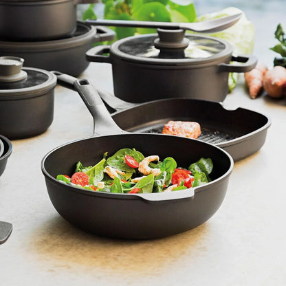 Leo Ceramic Nonstick Wok Pan 12In 5.3Qt, Induction Stir Fry Pan | Induction Compatible Aluminum, PFAS & PTFE Free Ceragreen Coating, Stay Cool Handle, Oven Safe, Spoon Rest & Steam Vent2