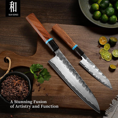 8.27 Inch Japanese Chef Knife, Hand-Forged VG10 for Precise Cuts9