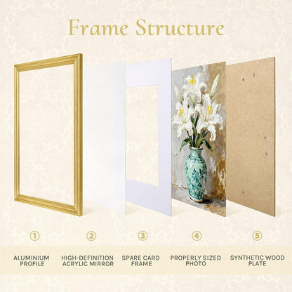 11X14 Picture Frame,Ornate Vintage 11X14 Gold Picture Frames,1 Pack6