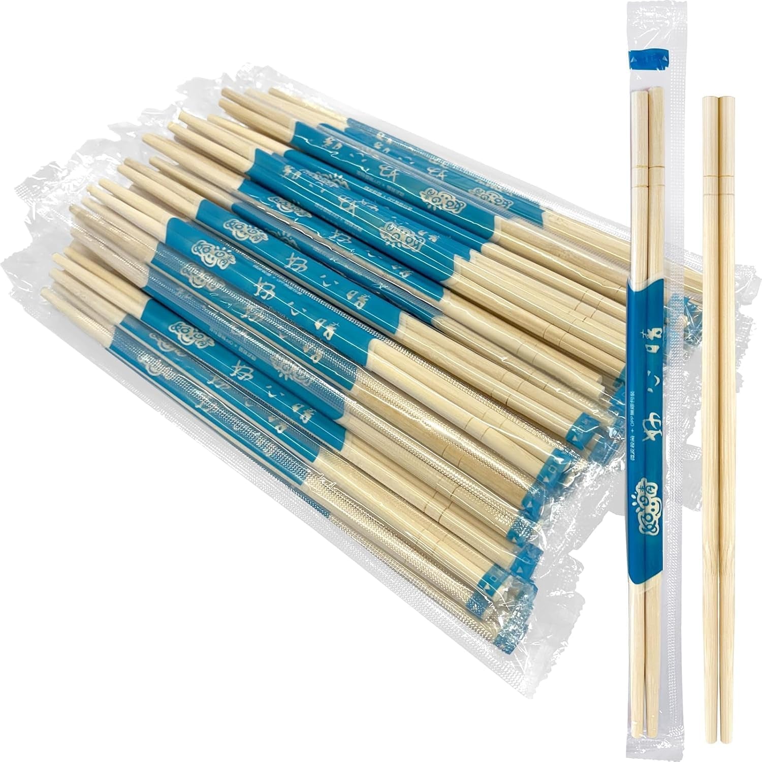 52usa-disposable-bamboo-chopsticks-100-sets-9-long-chinese-chopsticks-individually-wrapped-wooden-chopsticks-clear-bag-bulk