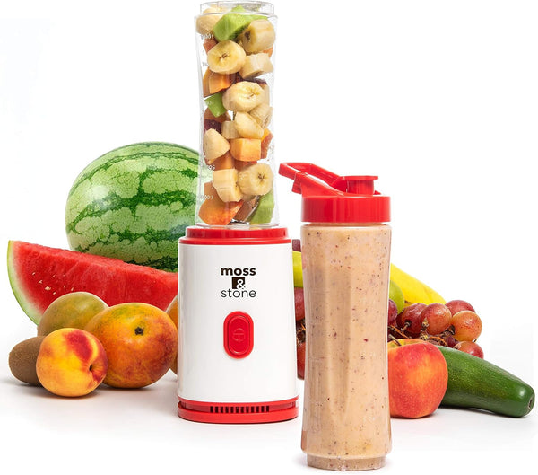 Single Serve Blender, White & Red, 20 Oz1