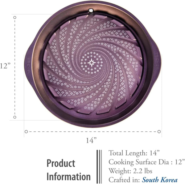 '- Korean BBQ Nonstick Grill Pan, KBBQ Grill Pan, Pfoa-Free, Dishwasher Oven Safe, Made in Korea6