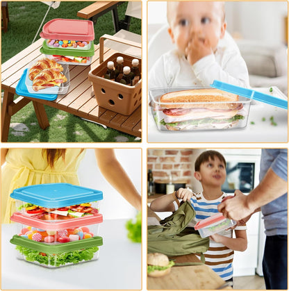 3 Pack Reusable Sandwich Containers for Lunch7