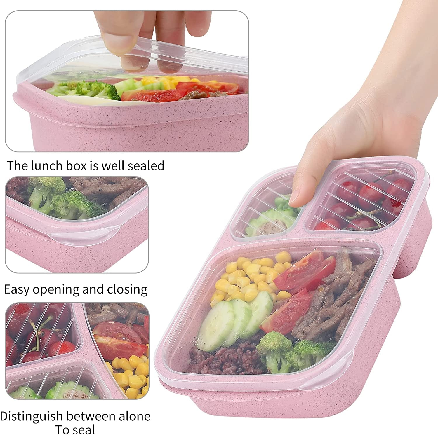 4-pack-bento-lunch-box-set-3-compartment-food-storage-containers-wheat-straw-meal-prep-lunch-box-plastic-food-storage-containers-microwave-and-dishwasher-safe-light-colour