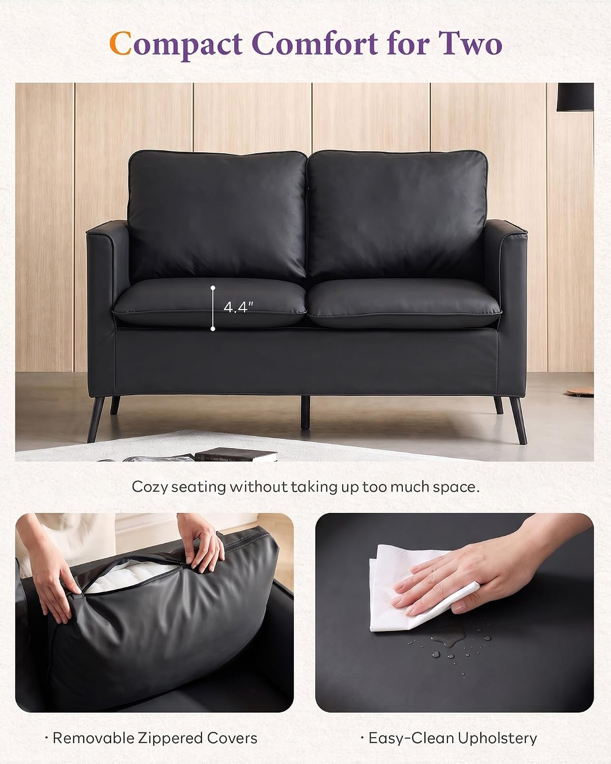 faux-leather-loveseat-sofa-small-2-seater-couch-black-1