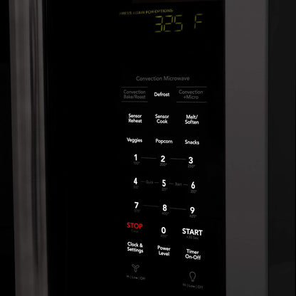 ZLINE 30" 1.5 Cu. Ft. over the Range Microwave in Black Stainless Steel with Traditional Handle and Set of 2 Charcoal Filters (MWO-OTRCFH-30-BS)6