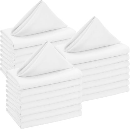 Bulk 288-Pack Hotel Cloth Napkins, 20" X 20", Wrinkle Resistant, White1