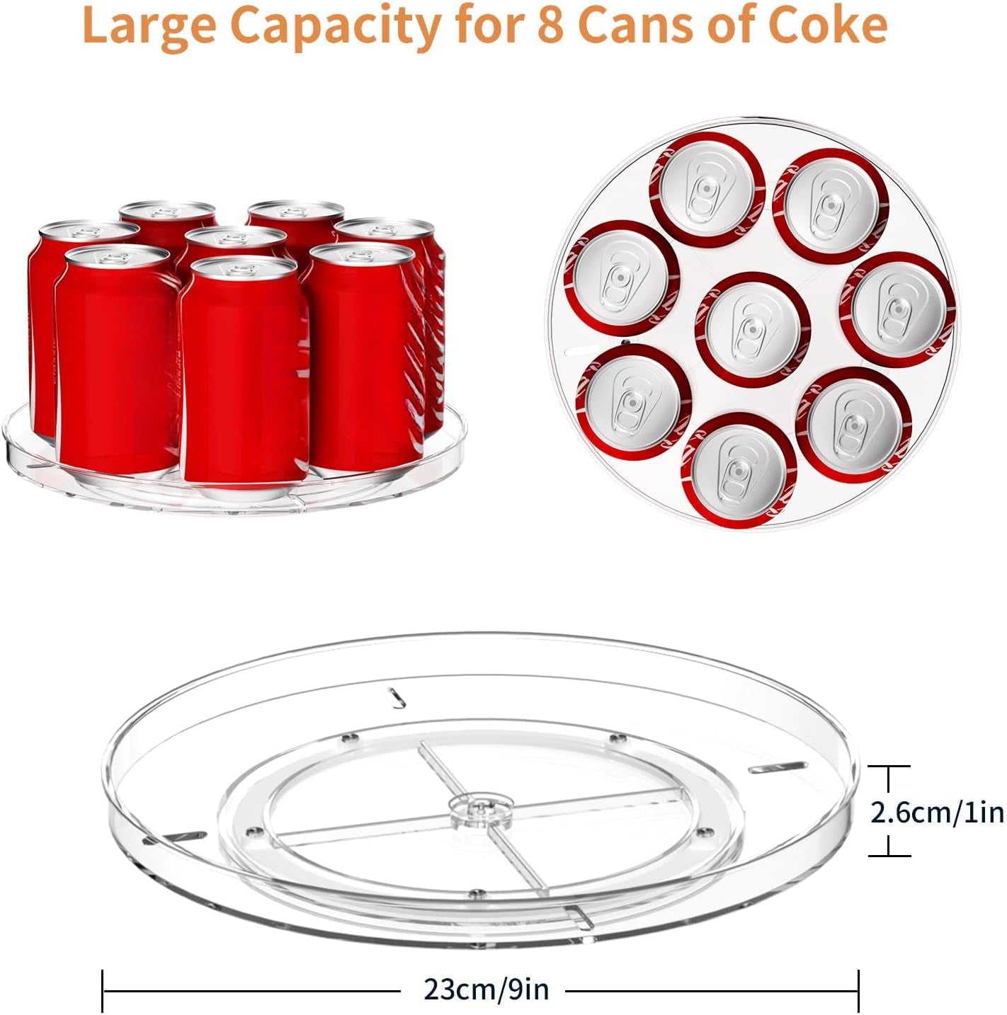 2-pack-lazy-susan-organizer-turntable-clear-9-inch-rotating-organizer-tray-for-cabinet-table-top-round-non-skid-refrigerator-lazy-susan-kitchen-storage-for-pantry-countertop-bathroom-spice-rack