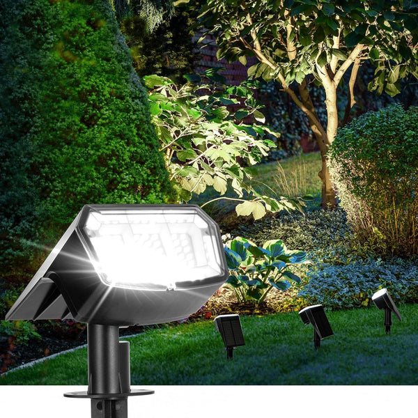 Solar Spot Lights Outdoor Waterproof, 4 Packs, Cool White1
