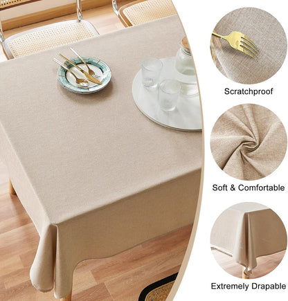 Textured Table Cloth Rectangle 52X70 Inch for Home Kitchen Decor2