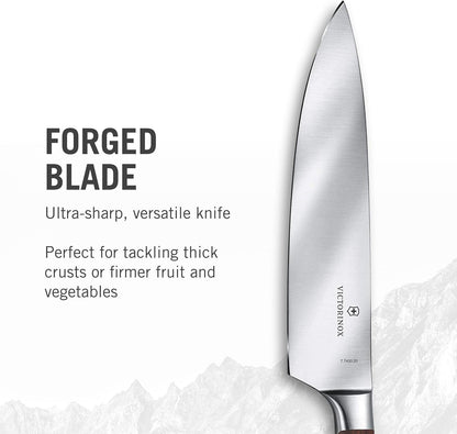Victorinox Grand Maitre Chef'S Knife - Sharp Kitchen Knife with Straight Edge - Ergonomic Cooking Knife - Premium Kitchen Essentials - Wood Handle, 8"3