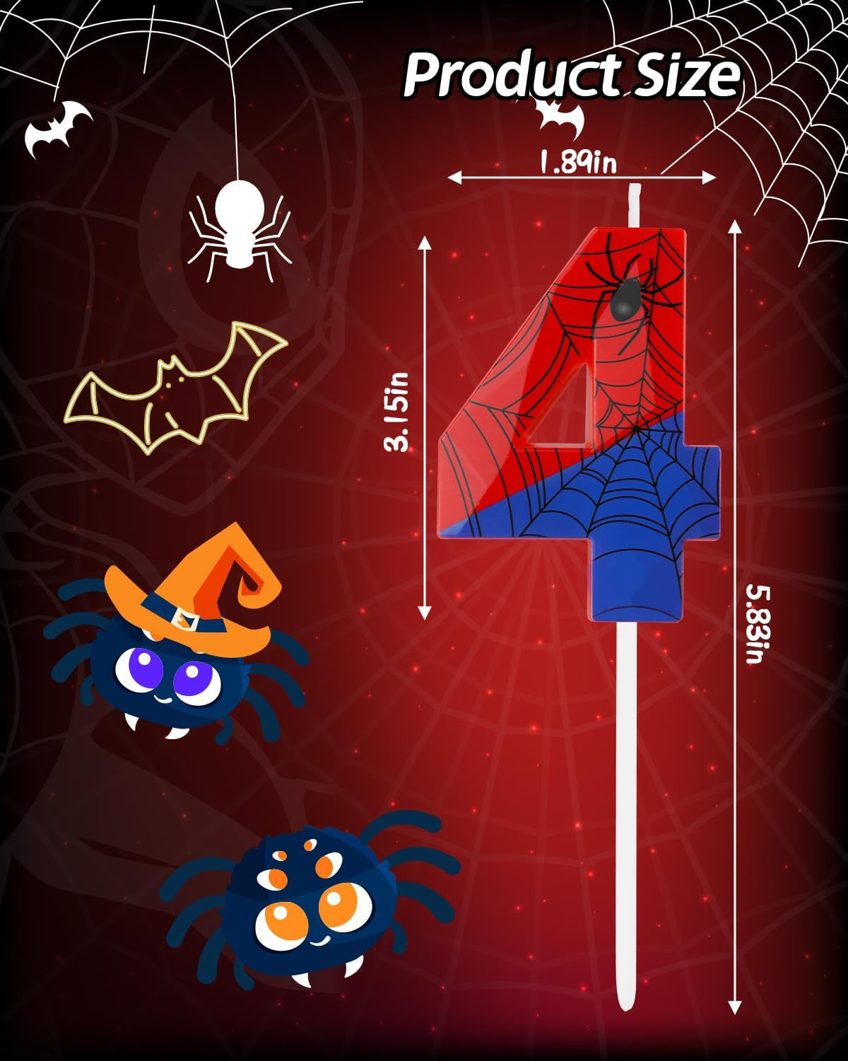 number-4-spider-themed-birthday-candle-2-68-inch-red-blue-spider-birthday-candles-number-candles-birthday-cake-toppers-web-candles-for-boy-girl-spider-party-decoration-supplies-halloween-party