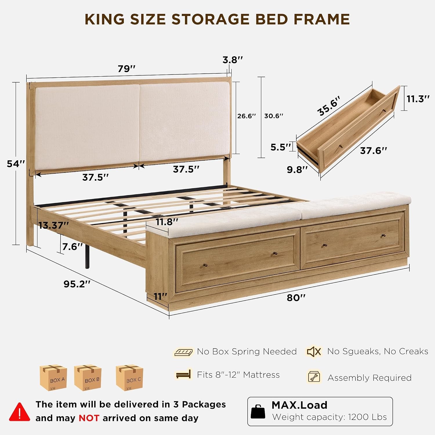 king-bed-frame-w-upholstered-headboard-storage-bench-natural-oak