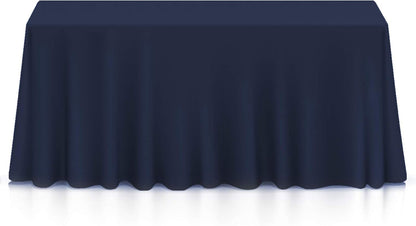 90 X 156 Inch Rectangular Tablecloth, Washable Polyester Fabric Table Cloth for Dining Tables, Parties, Restaurant, Weddings - Navy Blue1