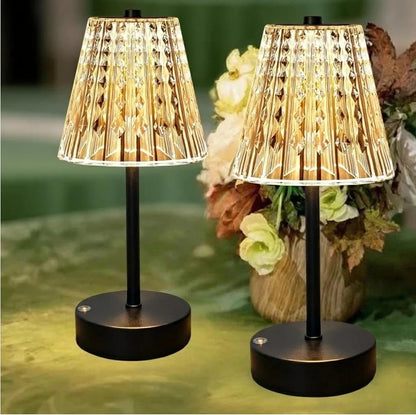 Black Cordless Lamps Rechargeable Set of 2,Small Battery Operated Table Lamp Wireless,Mini Table Lamp for Restaurant Dining Tabletop/Kitchen Counter Top/Bathroom Shower/Plugless Touch Lamp Decorative1