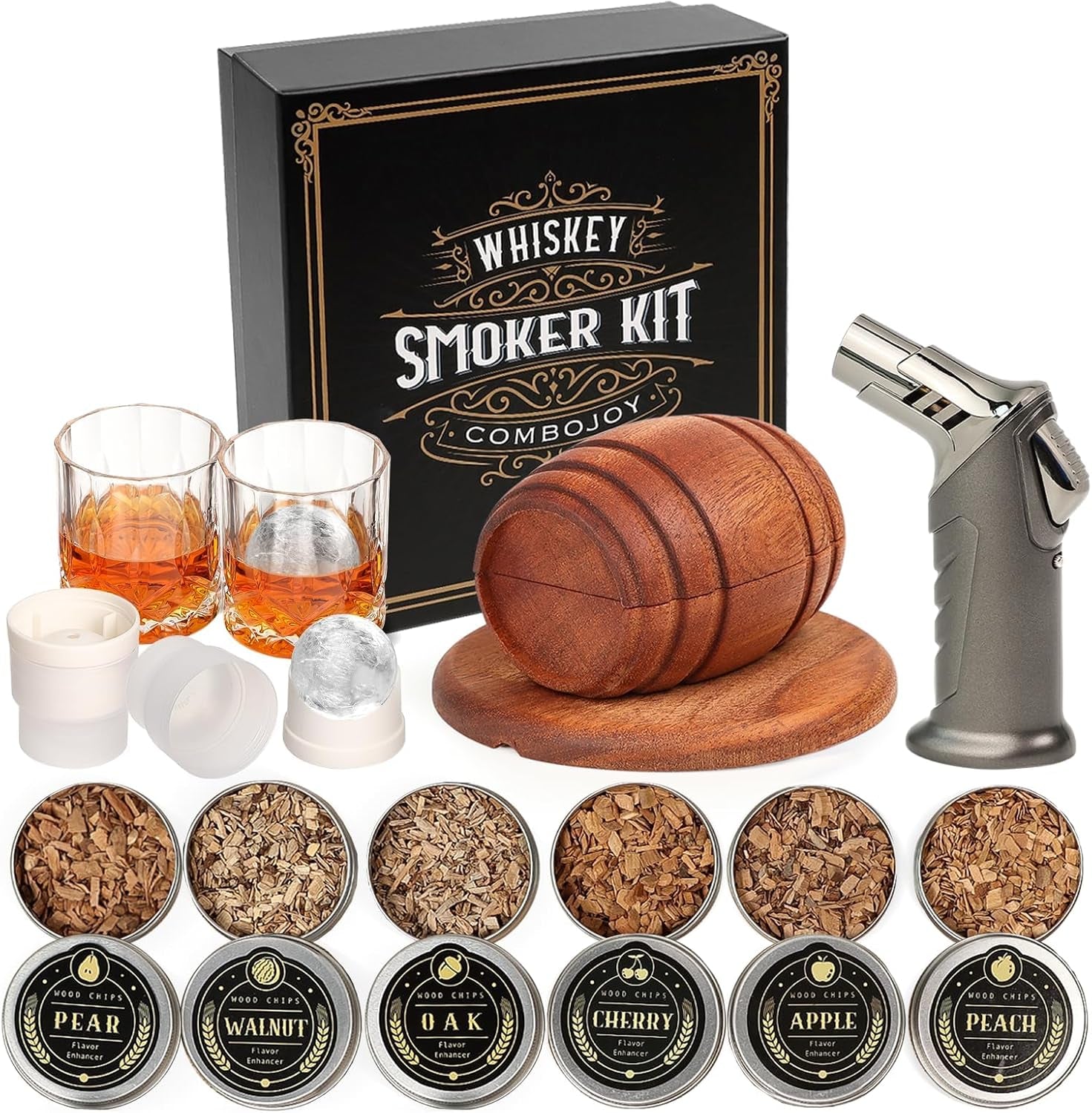 whiskey-smoker-kit-with-torch-6-flavors-wood-chips-2-glasses-2-ice-ball-molds-cocktail-smoker-infuser-kit-old-fashioned-drink-smoker-kit-birthday-bourbon-whiskey-gifts-for-men-dadno-butane