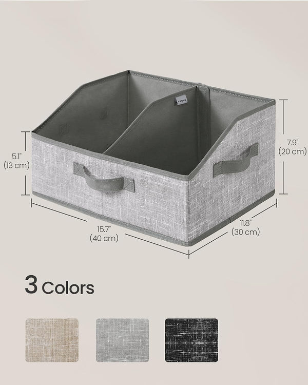 Storage Baskets, Set of 6, Foldable Closet Organizer for Shelves5