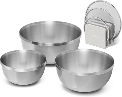 Caraway 7-Piece Mixing Bowl Set with Lids and Lid Storage Organizer1
