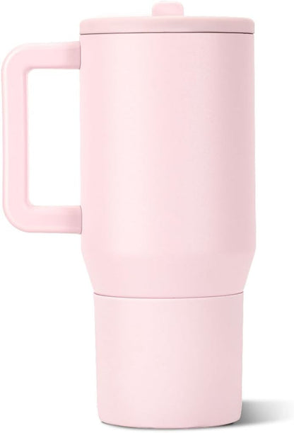 Traveler 20Oz Kids Insulated Tumbler with Handle, Pink Sand2