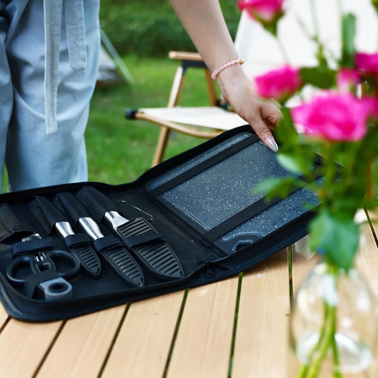 10-in-1-knife-set-with-heavy-duty-knife-bag-reversible-cutting-board-sheaths-and-mini-sharpener-stainless-steel-blade-with-ergonomic-handle-outdoor-utensils-for-home-rv-camping-picnic
