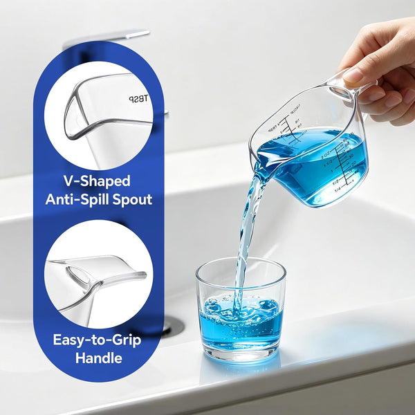 2 Oz Measuring Cup Compatible with Barbicide Cup, 4 PCS 1/4 Cup for Liquid4