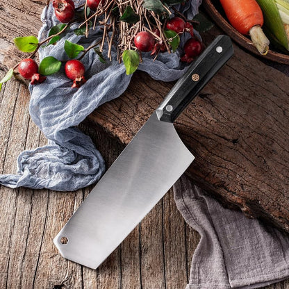 Meat Cleaver, Stainless Steel Kitchen Slicing Knives Chef Meat Cleaver Ultra-Sharp Nakiri Knife Professional Fish Sushi Cooking Cutter7
