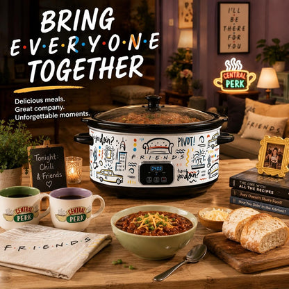 Friends the Television Series 7-Quart Programmable Digital Slow Cooker9