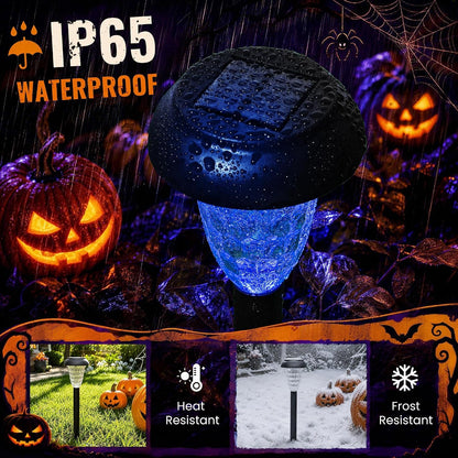 Solar Lights Outdoor Waterproof for Pathway, 12 Pack Color Changing6