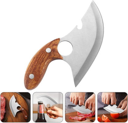 Stainless Steel Meat Cutter One Piece White Kitchen Cleaver5