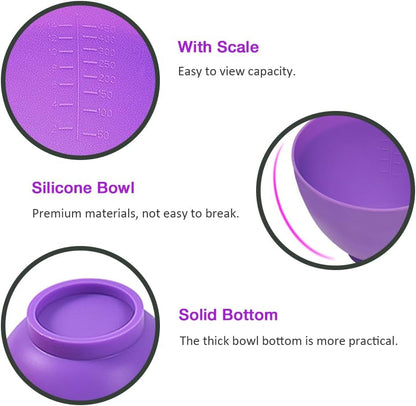 Silicone Mixing Bowl for Melting Chocolate, 6PCS4