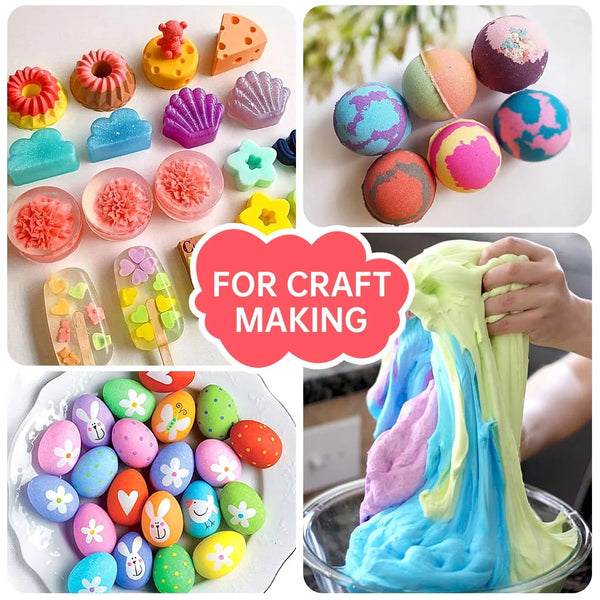 Food Coloring Liquid - 6 Colors X 20 Ml Water-Based Concentrated Food Dye for Slime, Baking, Icing, Cake Decorating & Easter Eggs7